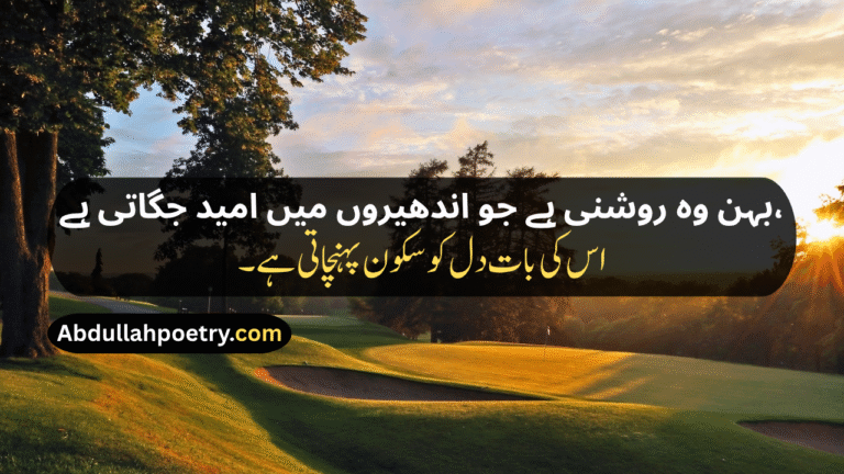 200+ Best Sister Poetry & Sister Shayari Collection | Heart-Touching Lines for Love, Bond & Emotions in Urdu, Hindi & English